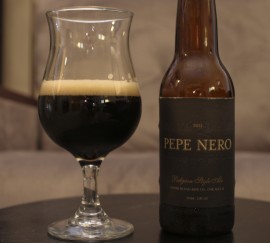 Pepe Nero in the Glass