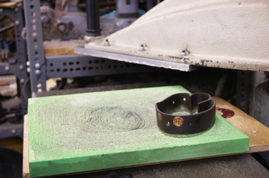 The Machine Used to Web (Cut) Leather, and a Thumb Knife